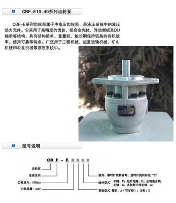 低价供应华为液压泵 齿轮泵 CBF-E18P CBF-E系列 液压油泵_其它工程机械批发